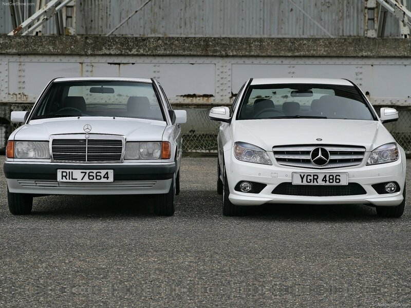 Two White Mercedes-Benz Cars — Neutral