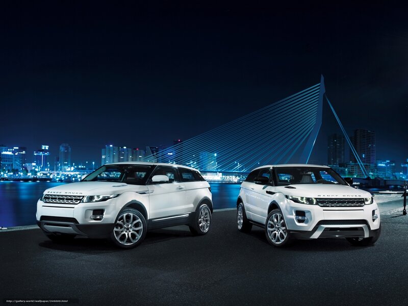 Two White SUVs — Dramatic