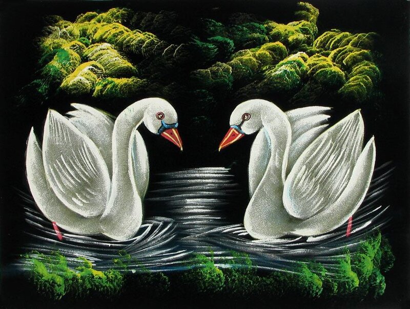 Two White Swans — Serene