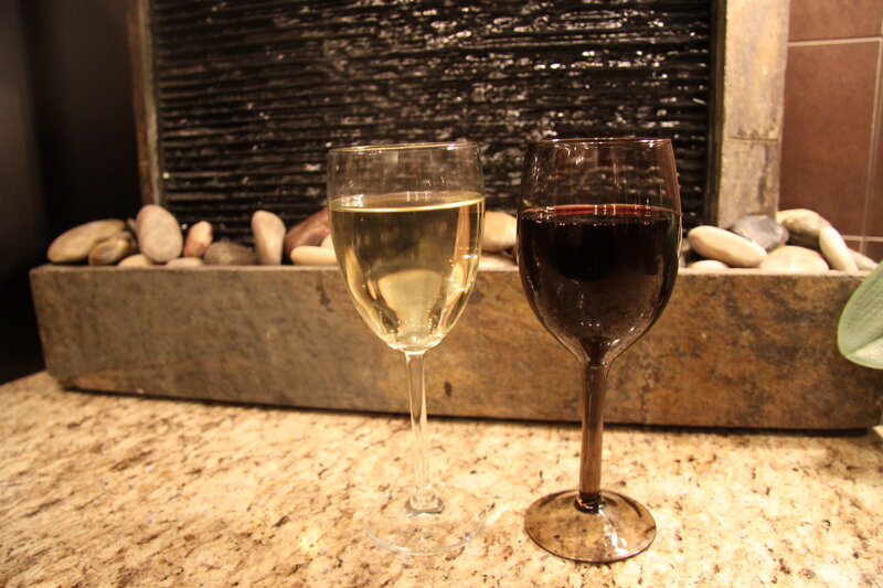 Two Wine Glasses — Brown