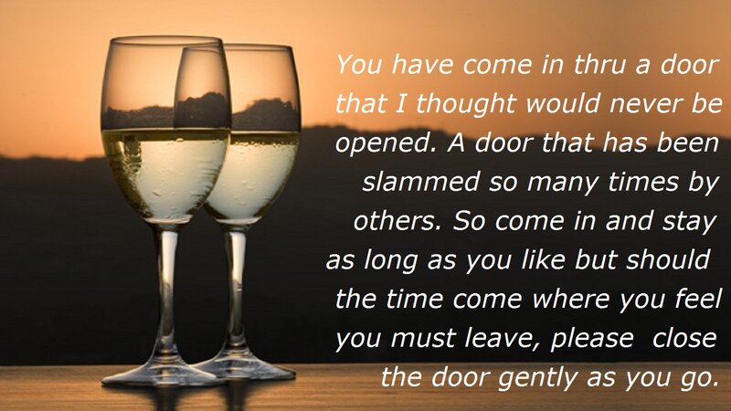Two Wine Glasses — Orange