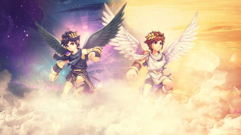 Two Winged Characters — Purple