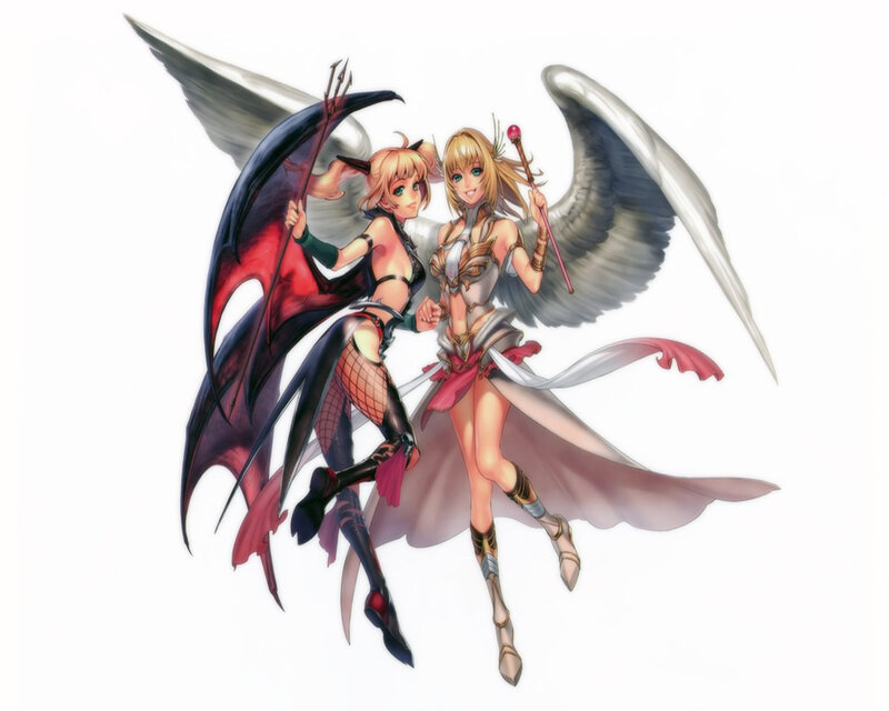 Two Winged Female Characters