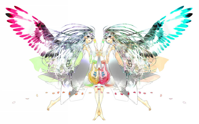 Two Winged Figures — White