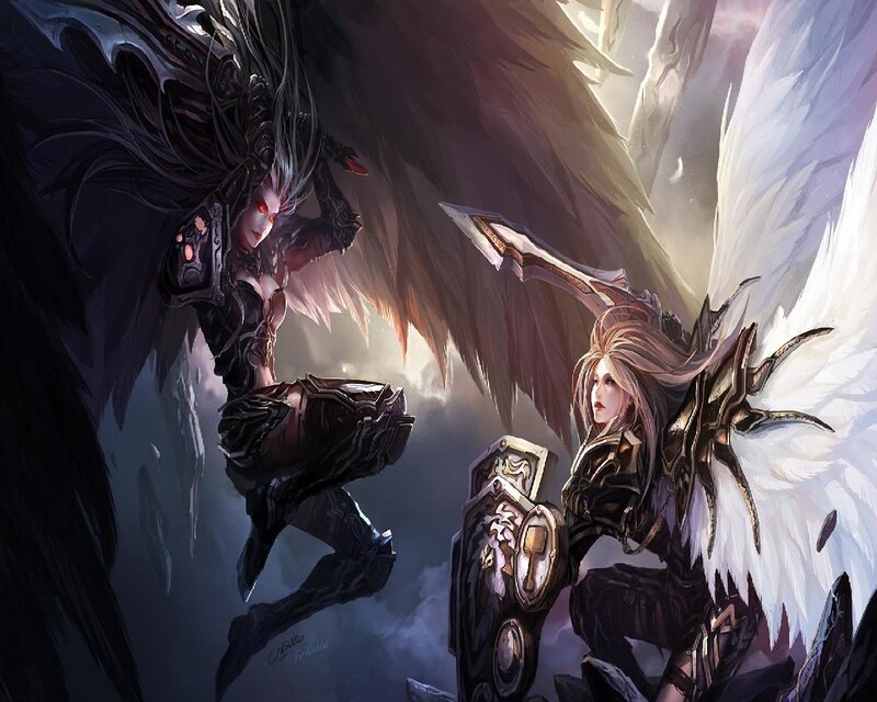 Two Winged Warriors — Black
