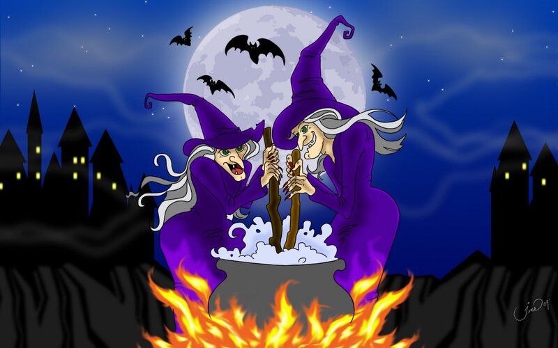 Two Witches Cooking