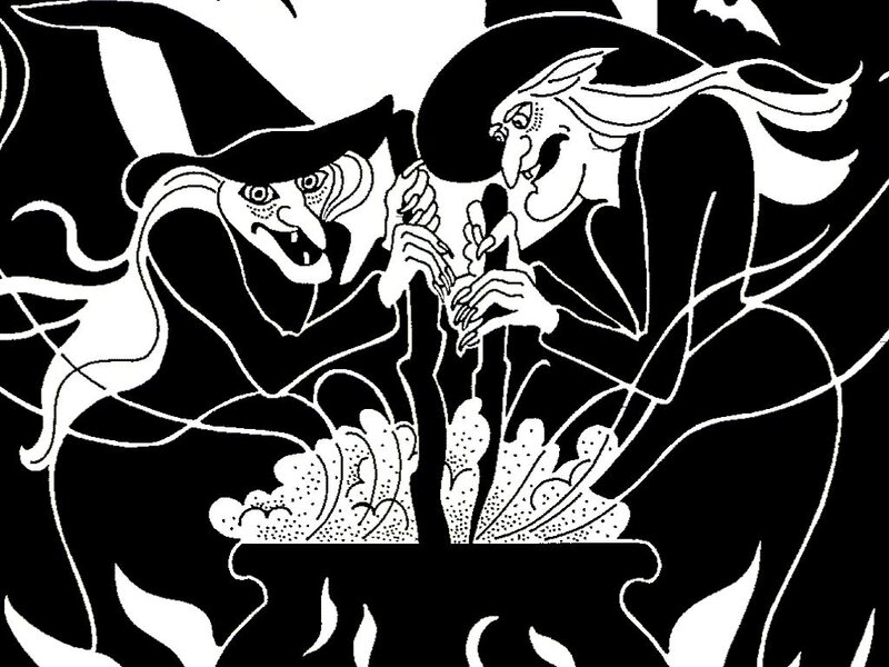 Two Witches in a Cauldron