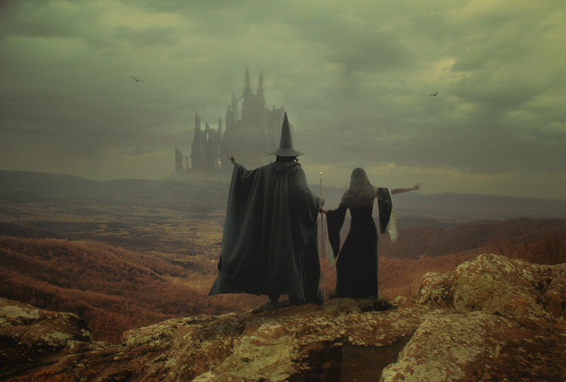 Two Wizards on a Cliff