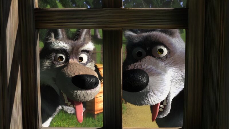 Two Wolves at Window