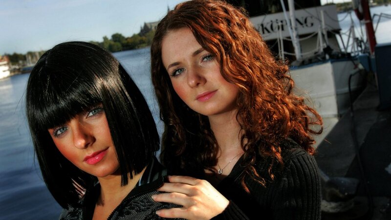 two women at a dock