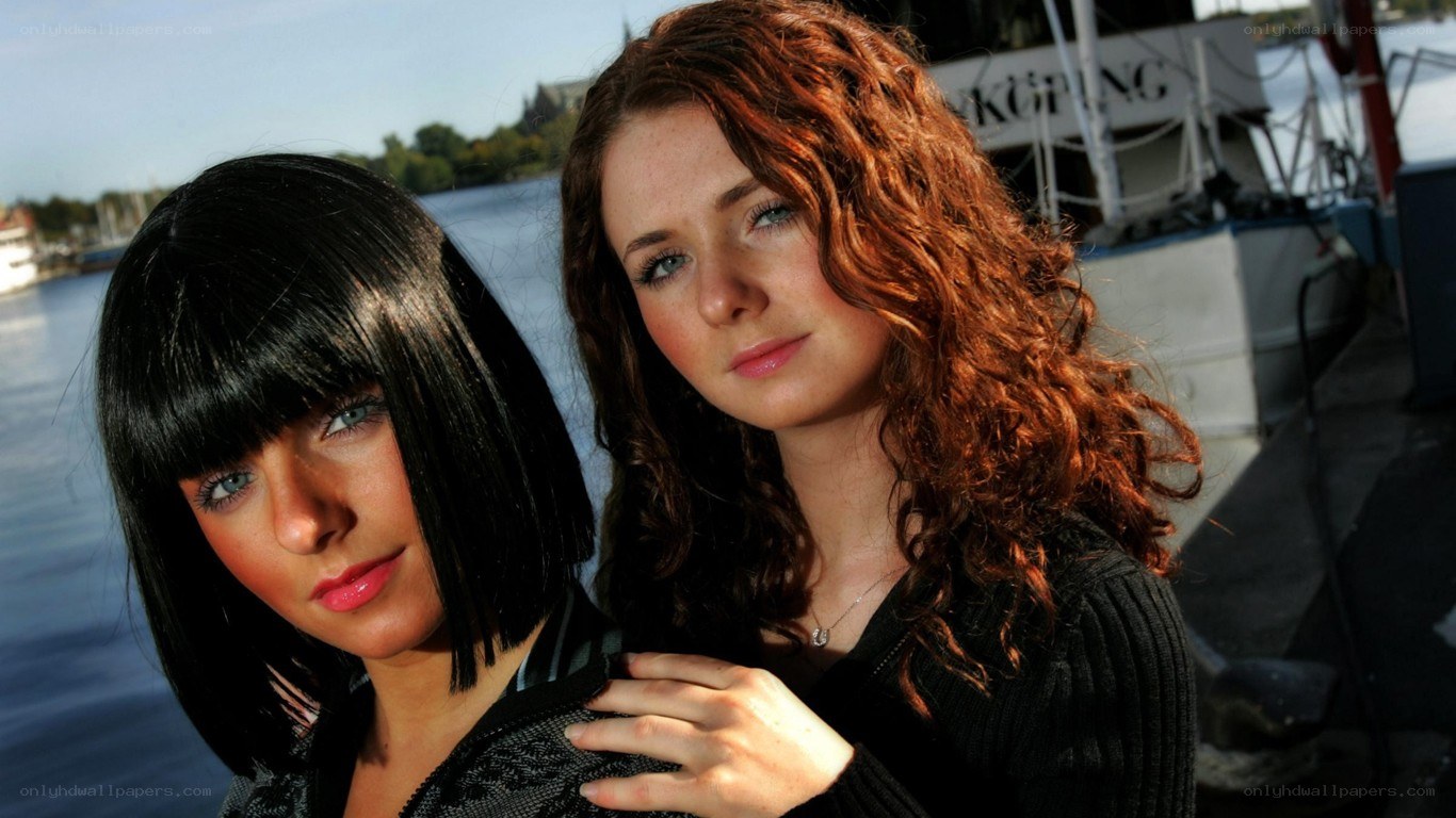 two women at a dock