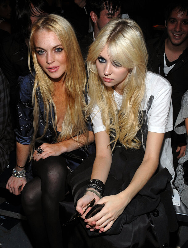 Two women at a fashion event