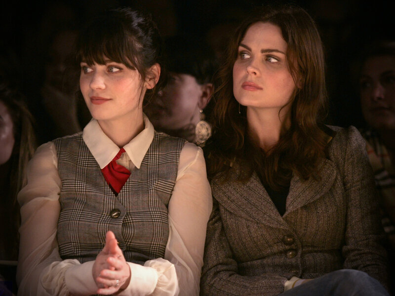 Two women at a fashion show