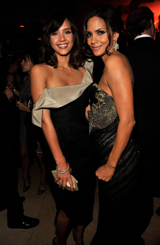 Two women at a formal event