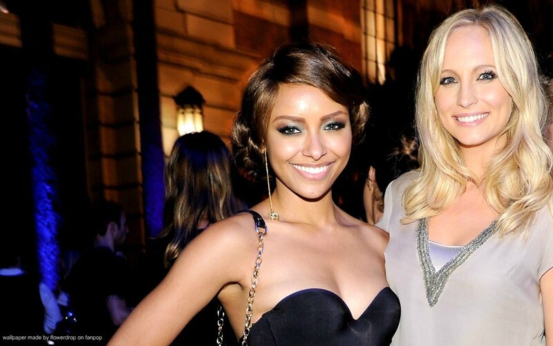 Two women at a formal event