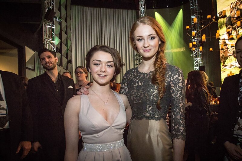 Two women at a formal event