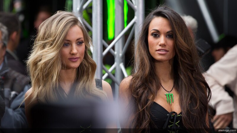 Two women at a motorsport event