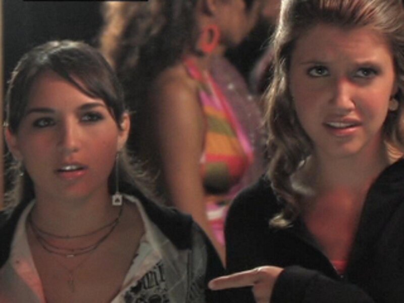 two women at a party