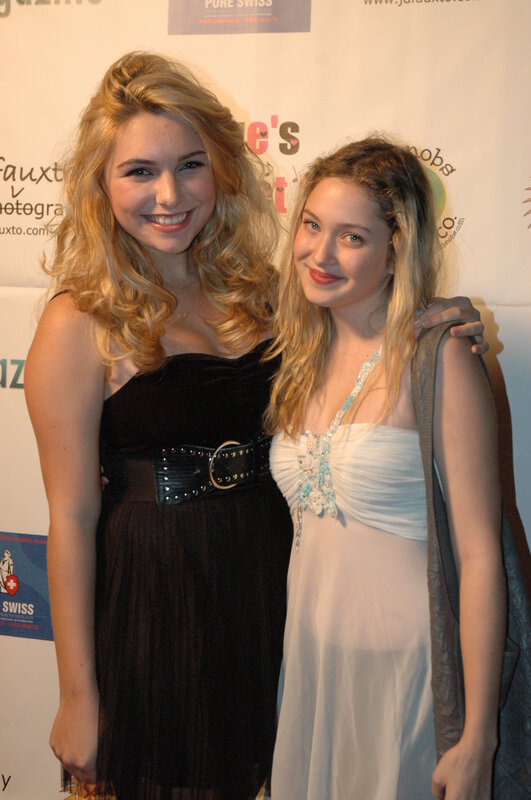 Two women at a red carpet event