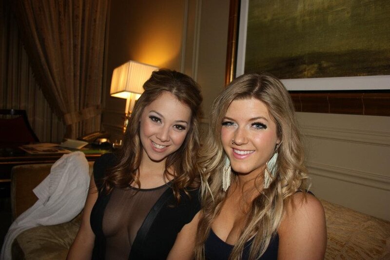 two women at a social event