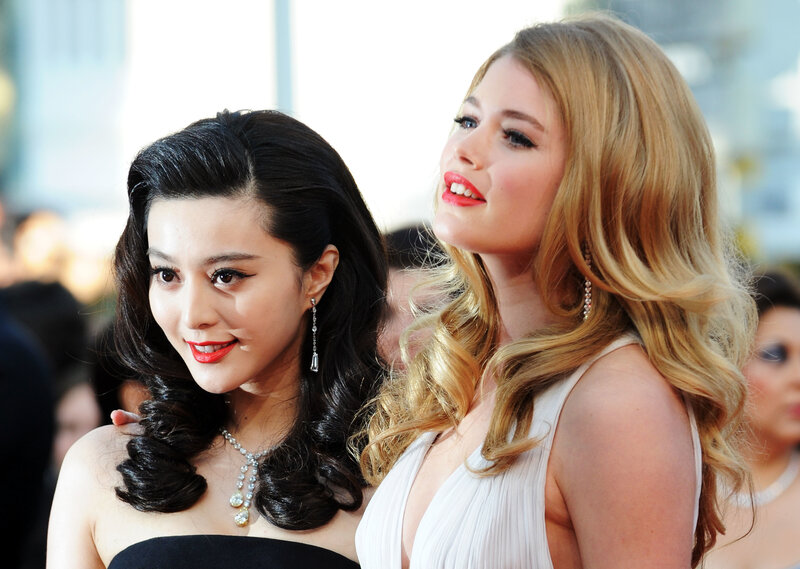 Two Women at Event — Black, Formal, Afternoon