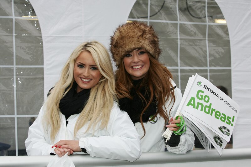 Two Women at Event — White, Friendly