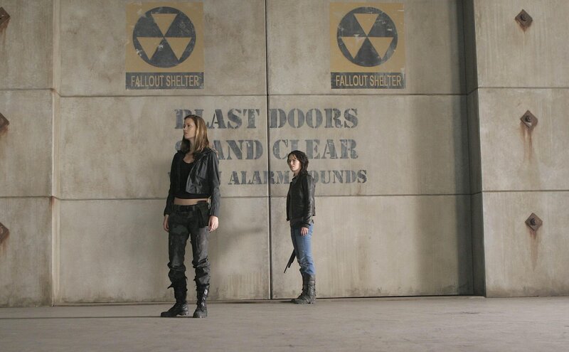 Two women at fallout shelter