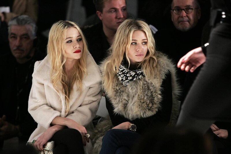 Two women at fashion show