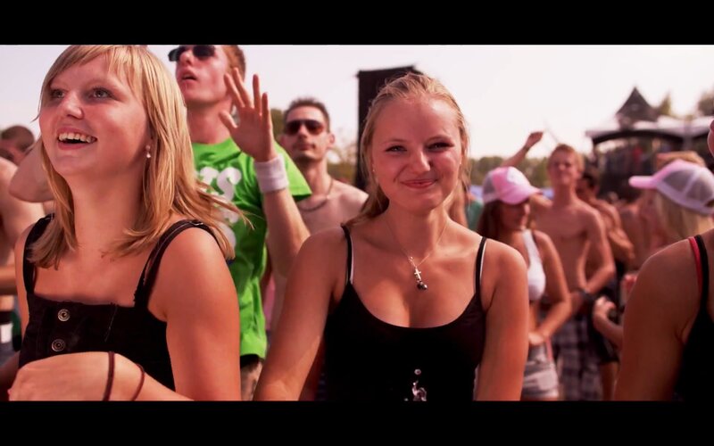 Two Women at Festival — Black