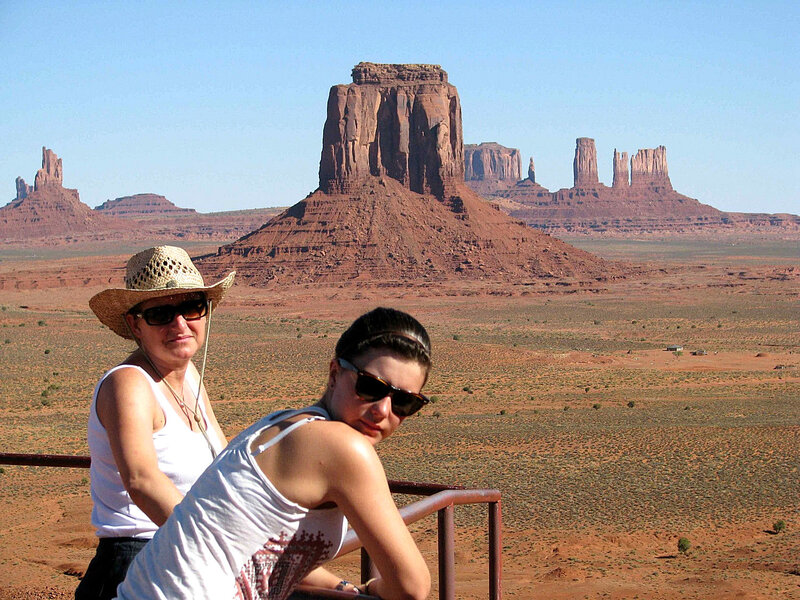 Two Women at Monument Valley