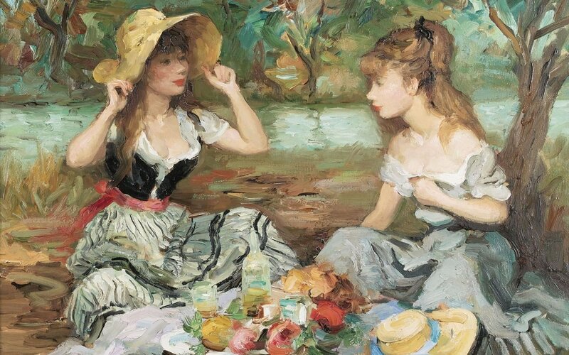Two Women at Picnic