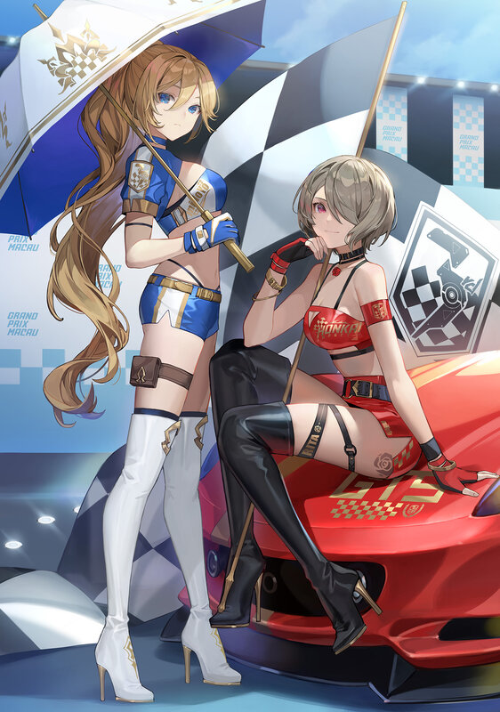 Two Women at Race Event