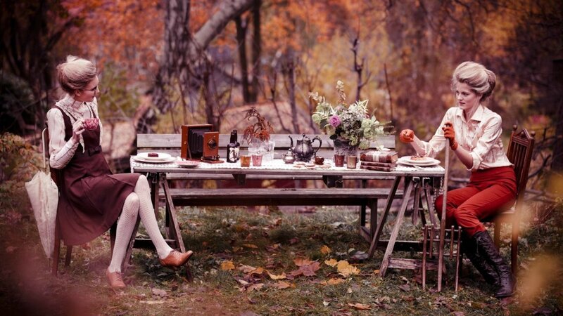 Two Women at Tea Table