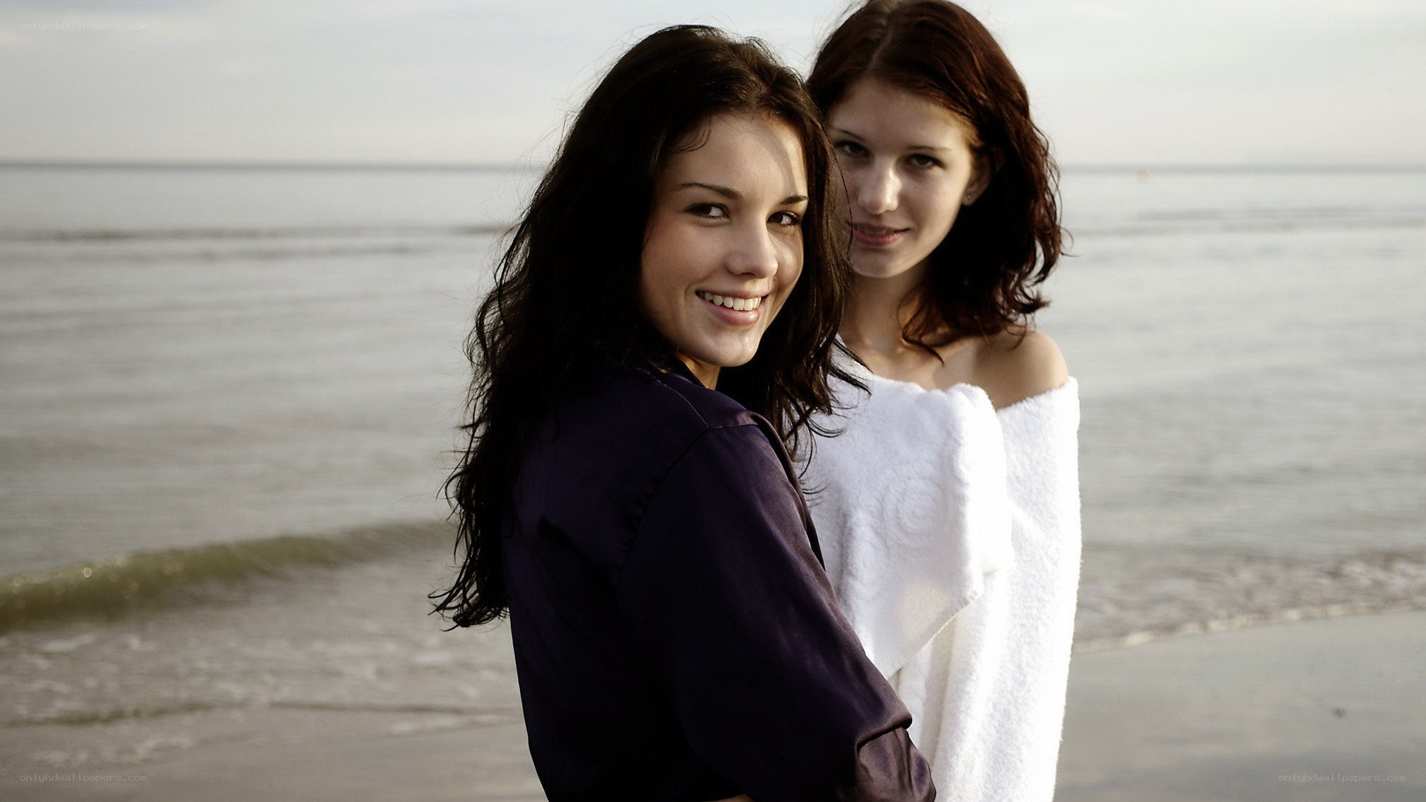 Two women at the beach