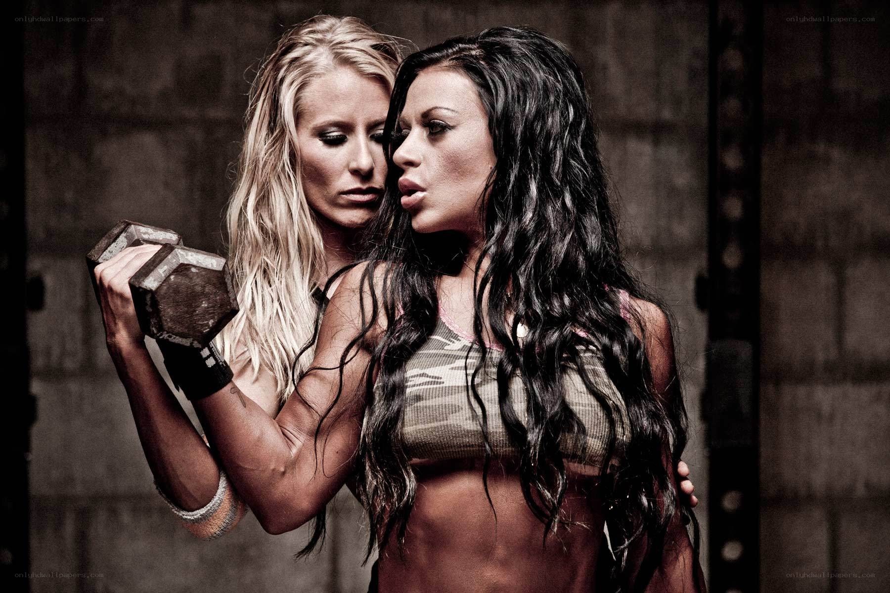 two women at the gym
