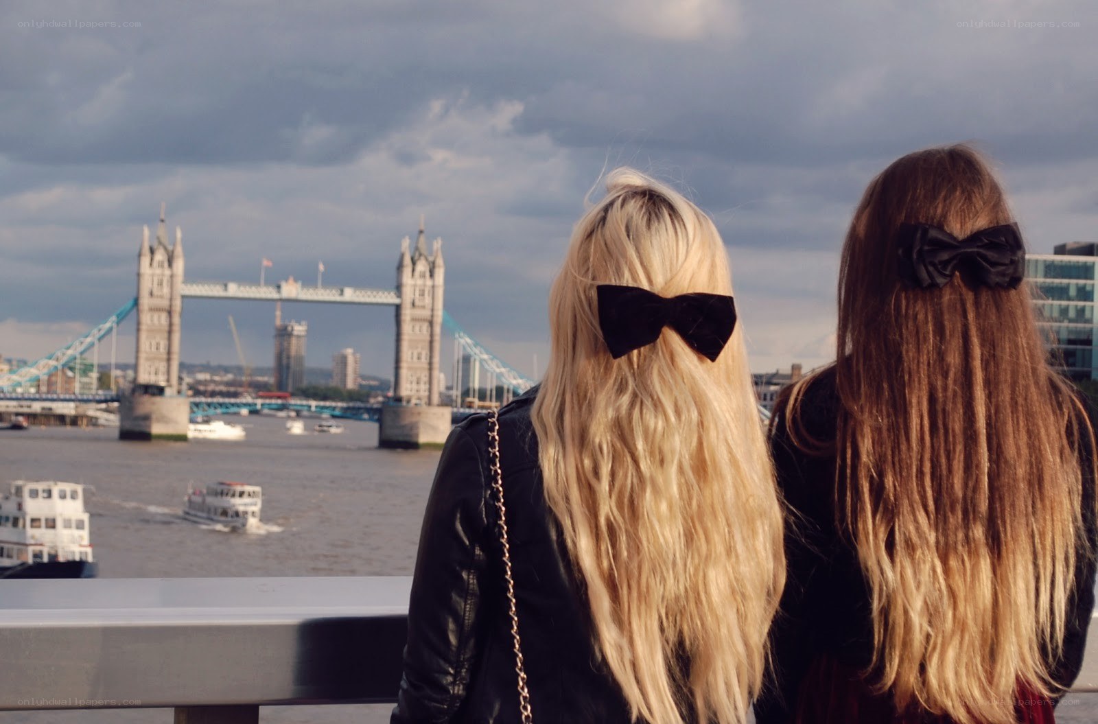 Two women at Tower Bridge