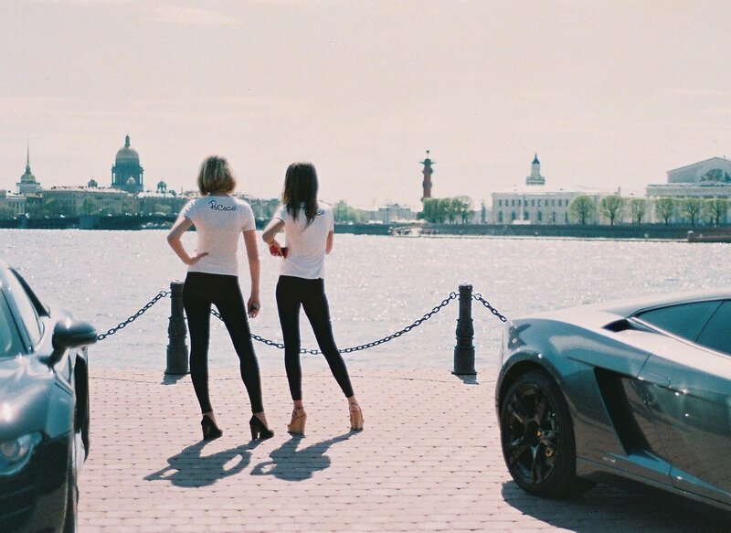 Two women by the river