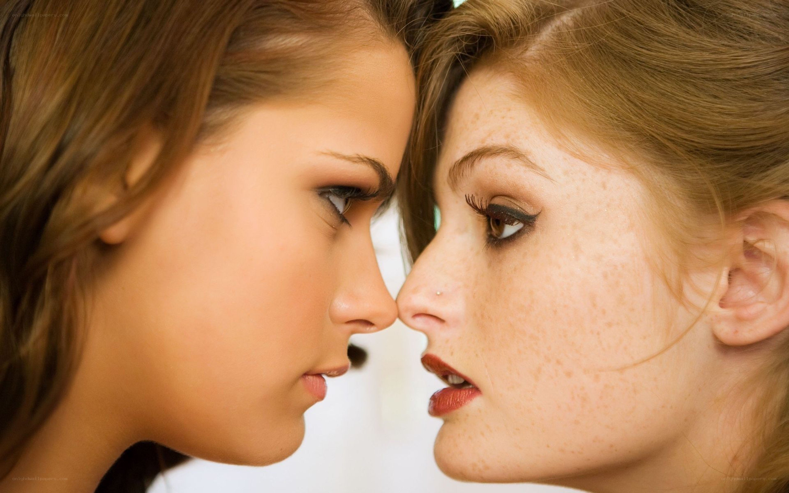 two women facing each other