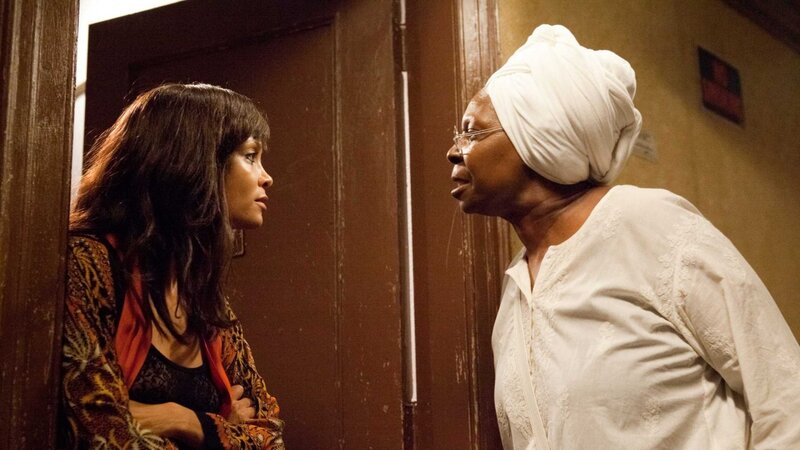Two Women Facing Each Other — Brown, Dramatic