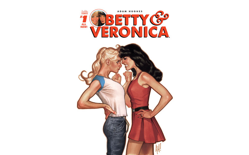Two Women Facing Each Other — Red, Confrontational