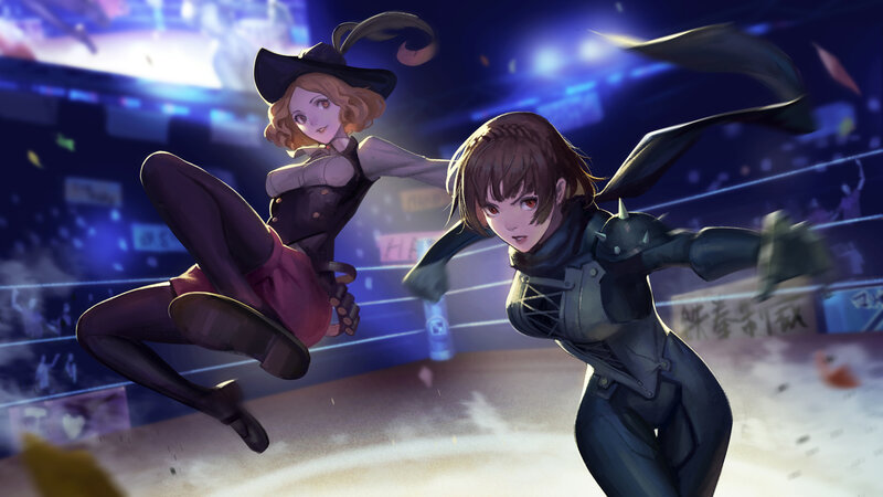 Two Women Fighting in Ring
