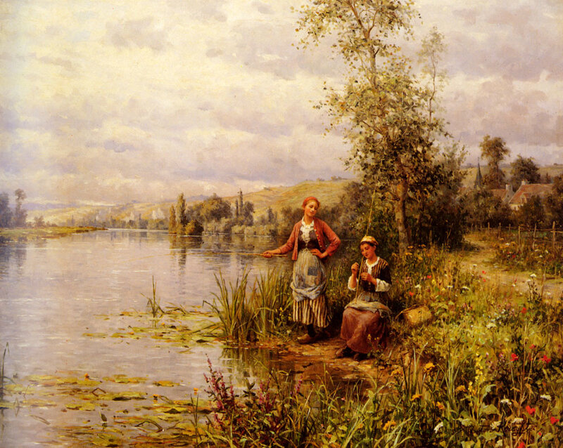 Two Women Fishing