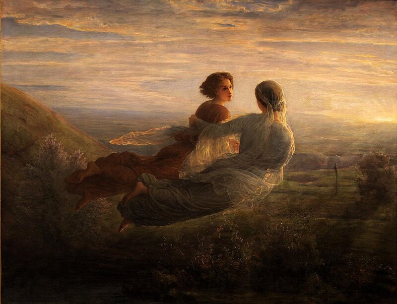 Two Women Floating