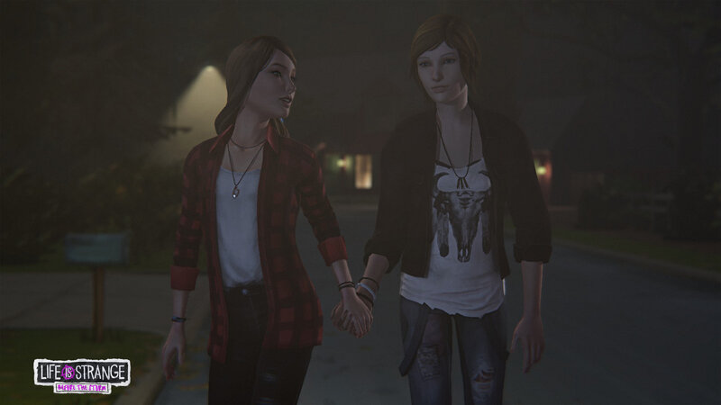 Two Women Holding Hands — Gray