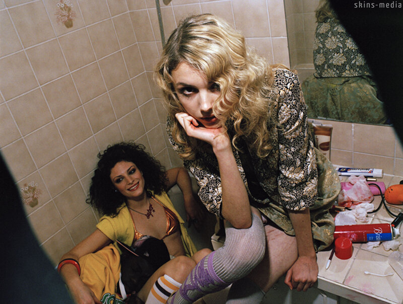 Two women in a bathroom
