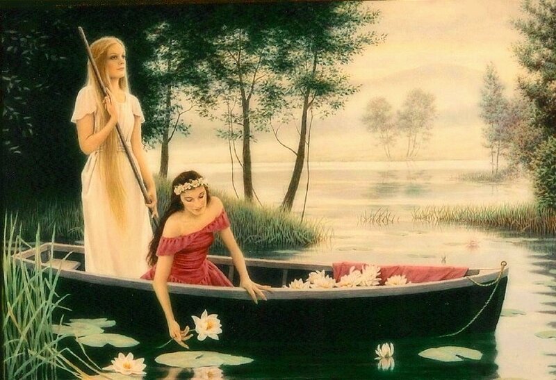 Two Women in a Boat