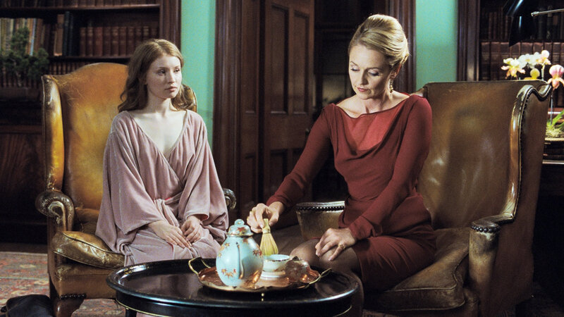Two Women in a Library — Brown, Dramatic
