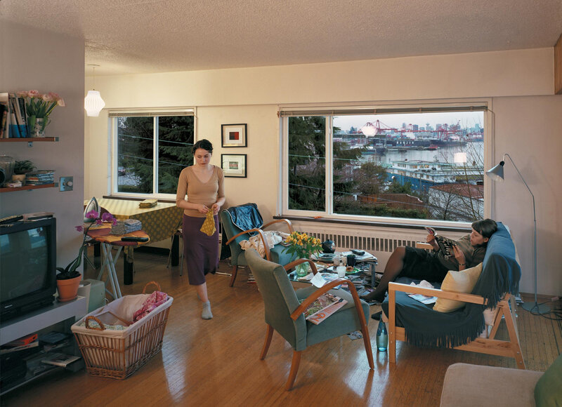 Two women in a living room