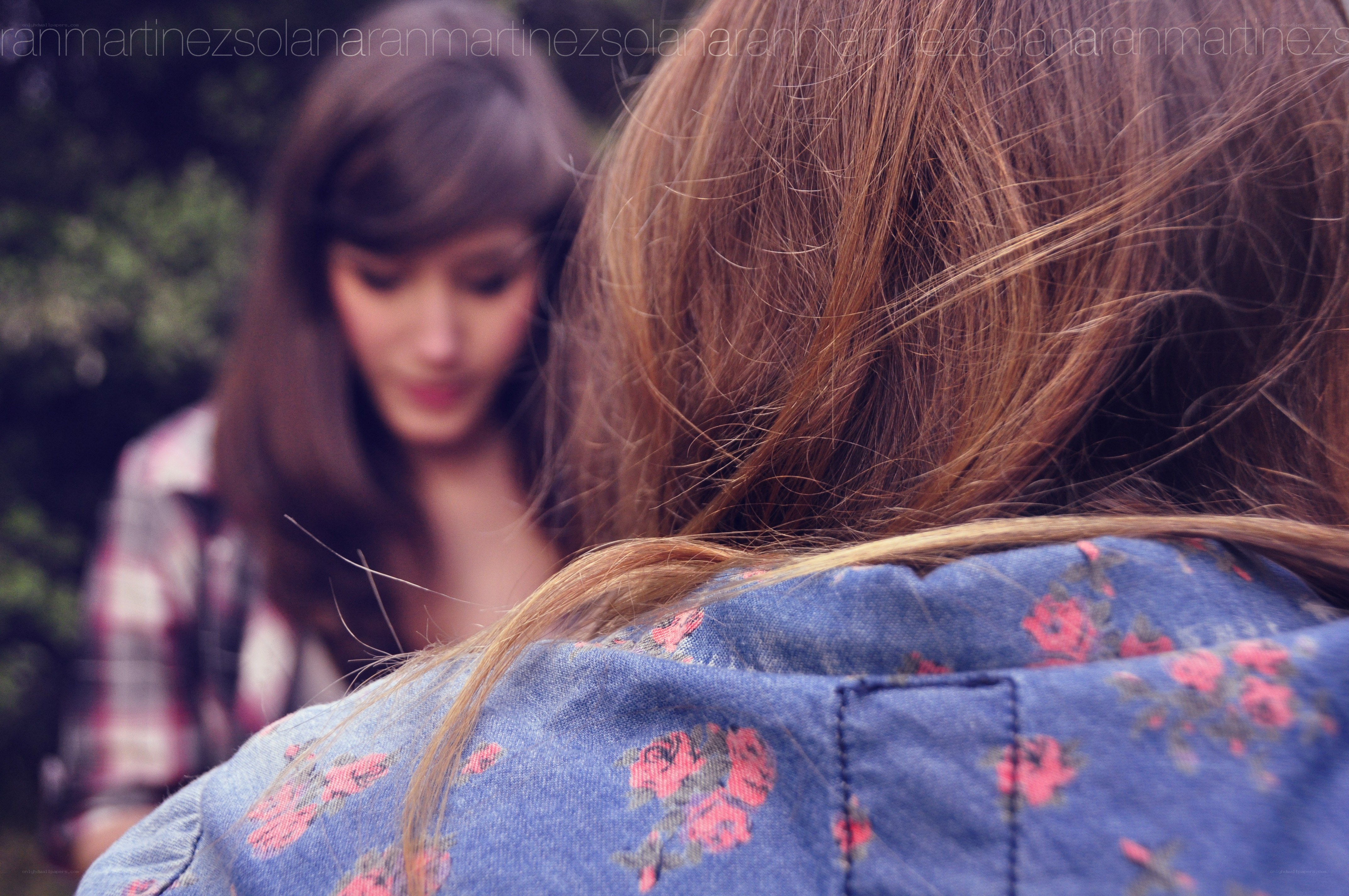 two women in a park