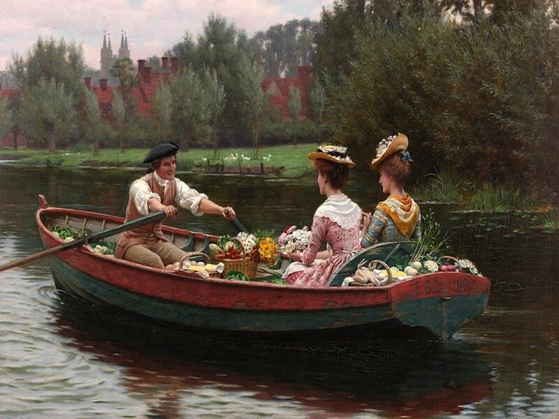 Two Women in a Rowboat